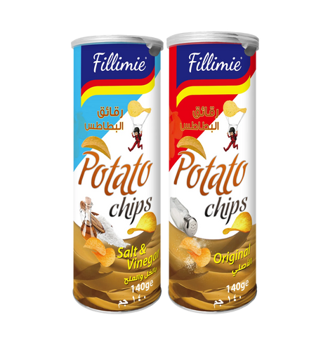 Fillimie Potato Chips Salt & Vinegar, 140g