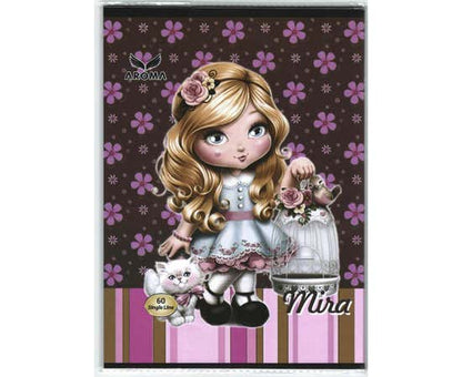 Aroma A4 Red Spiral Single Lined Notebook (100 Sheets), 1 Piece