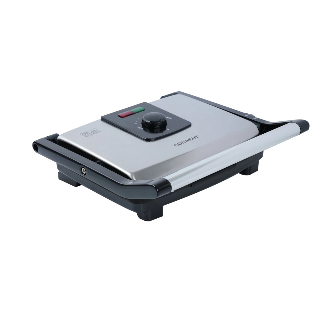 Sonashi Contact Grill Non Stick Grill Plate with Drip Tray