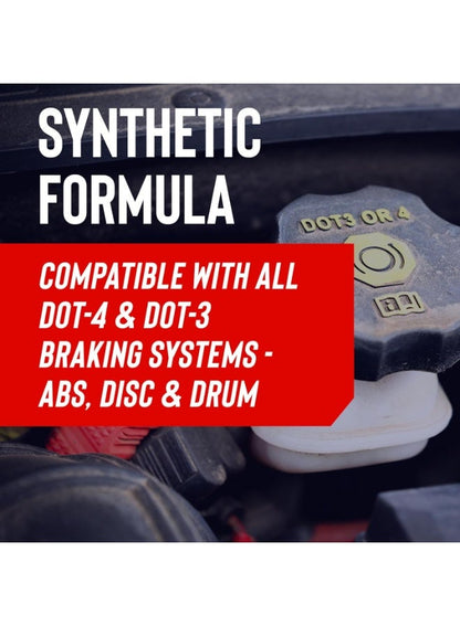 STP Synthetic Brake Fluid Dot 4 Protects Brake Systems Abs Disc And Drum Systems - 500ml