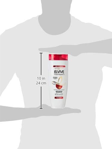 L'Oreal Elvive Total Repair 5 Shampoo for Damaged Hair, 600ml