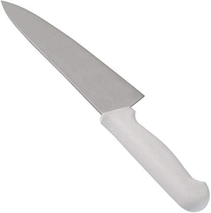Kitchen Knife with Stainless Steel Blade and White Polypropylene Handle - 6 Inches