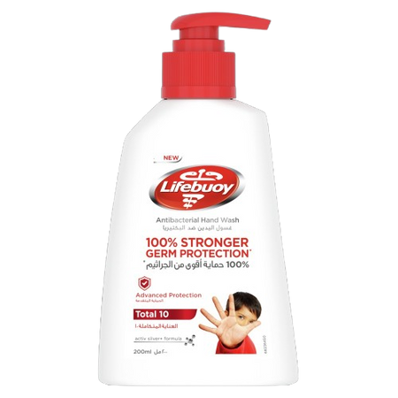 Lifebuoy Total 10 Antibacterial Liquid Hand Wash, 180ml