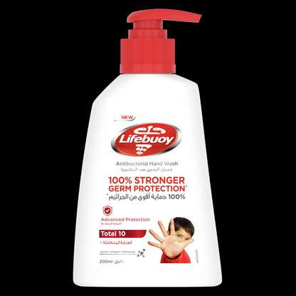 Lifebuoy Total 10 Antibacterial Liquid Hand Wash, 180ml
