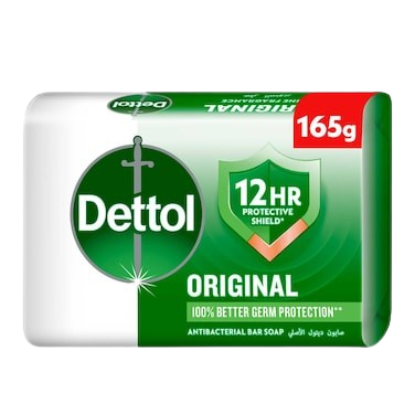 Dettol Original Pine Antibacterial Soap Bar, 165g