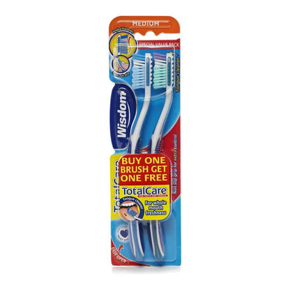 Wisdom Regular Fresh Toothbrushes Medium, 2 Pieces