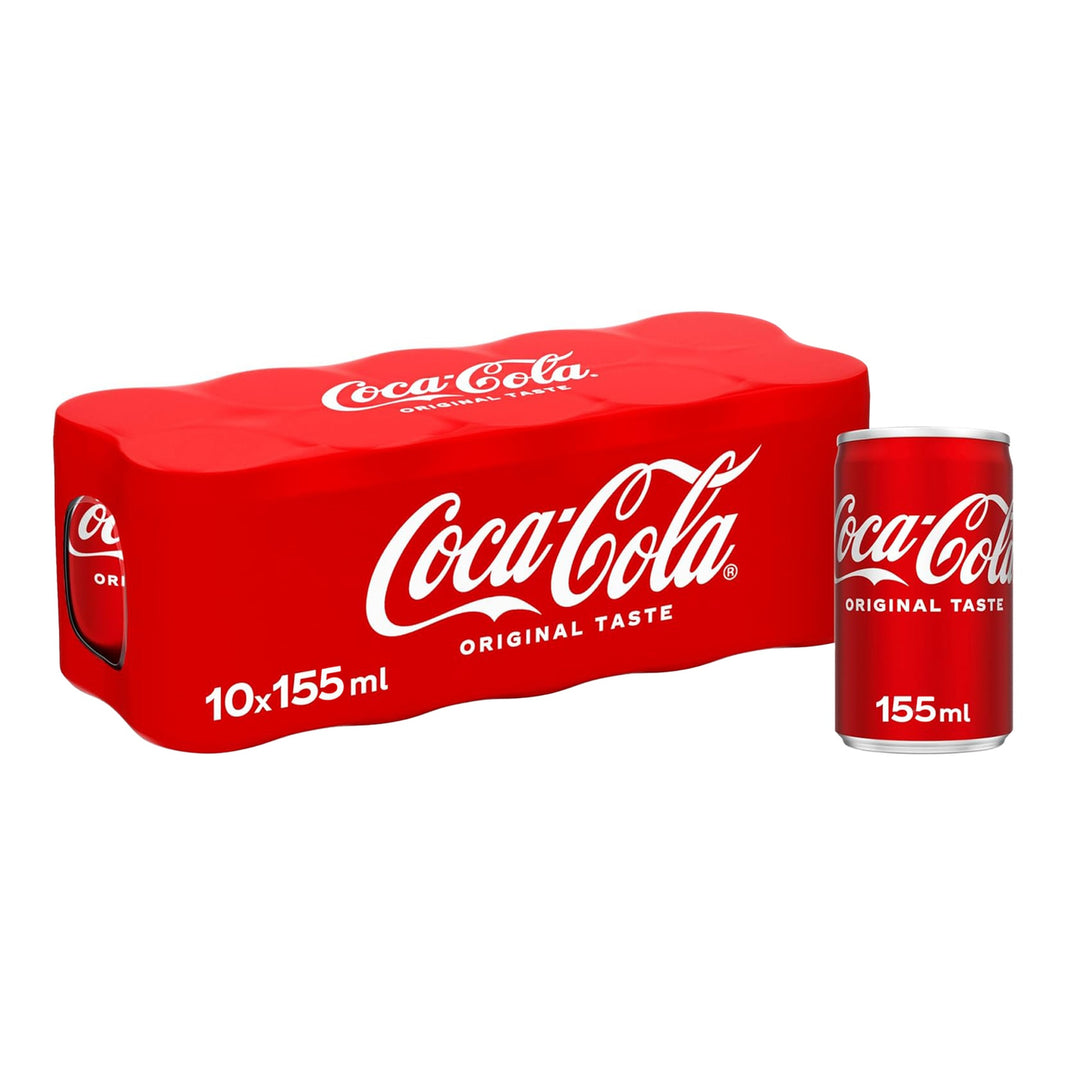Coca-Cola Regular Soft Drink Can, 10x155ml