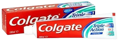 Colgate Triple Action Fluoride Toothpaste with Original Mint Flavor, 100ml