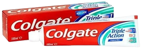 Colgate Triple Action Fluoride Toothpaste with Original Mint Flavor, 100ml