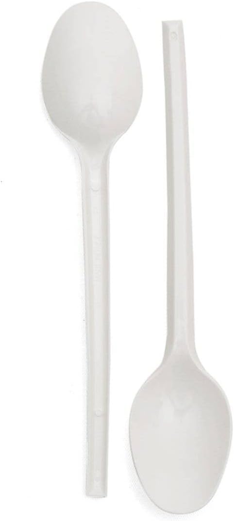 Fijipack White Spoon, 50 Pieces