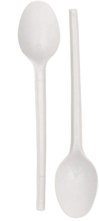 Fijipack White Spoon, 50 Pieces