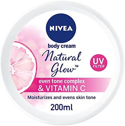 NIVEA NATURAL GLOW BODY CREAM 200ml