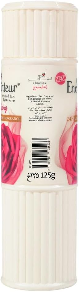 Enchanteur Perfumes Talc Powder, 4x125g