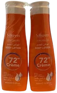 Silkeen 72 Cream Body Lotion, 2x400ml