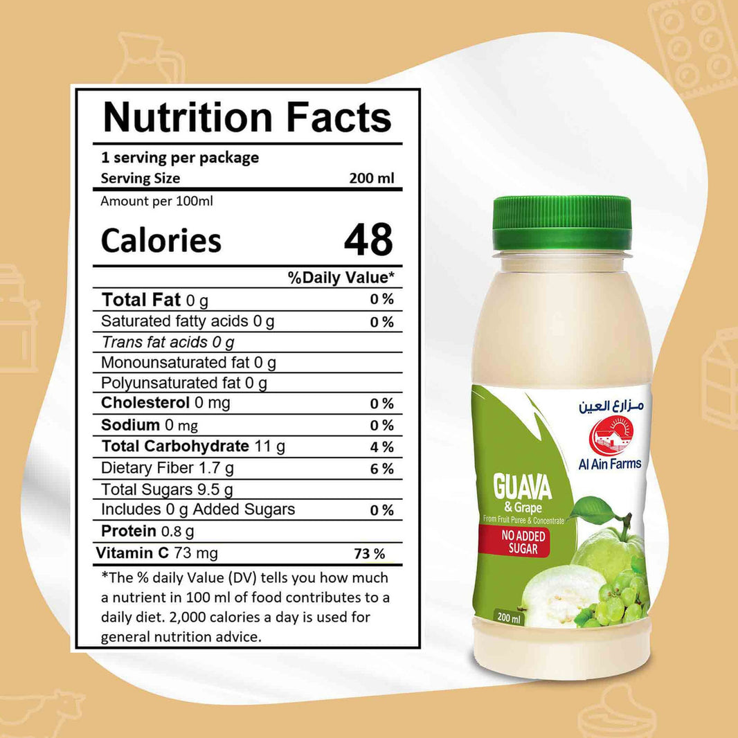 Al Ain Guava And Grape Nectar Juice 200g