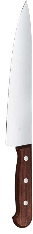 Wood Carving Knife 8 inches Stainless Steel Straight Edge Blade Ideal for Large Cuts Professional and Home Use Wooden Swiss Made