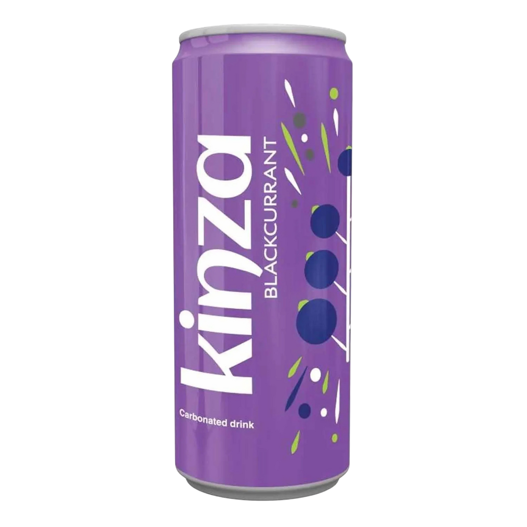 Kinza Blackcurrant Carbonated Drink Can, 250ml