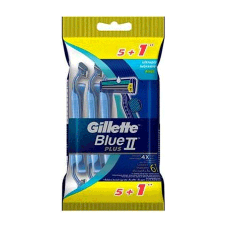 Gillette Blue 2 Plus, 5+1 pieces