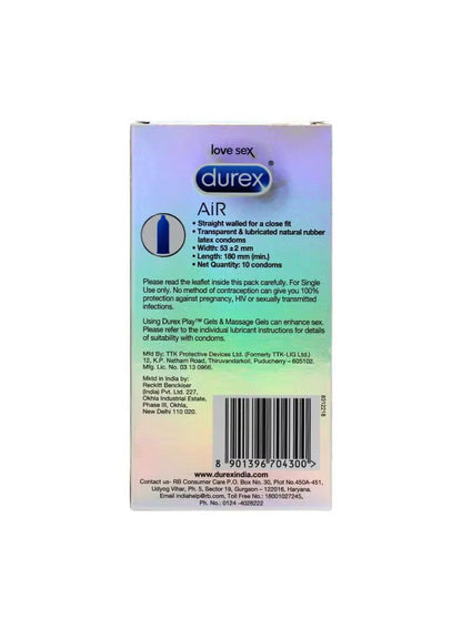 Durex Air Ultra Thin Condoms, 3 Pieces