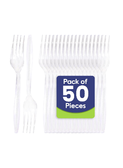 Plastic Food Forks 50 Pieces