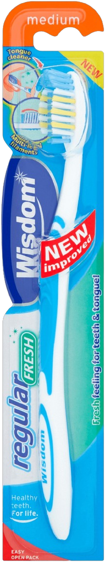 Wisdom Regular Fresh Toothbrush, Medium