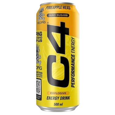 C4 Frozen Pineapple Head Energy Drink, 500ml