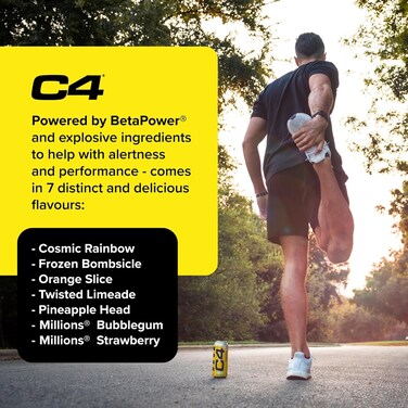 C4 Millions Strawberry Energy Drink 500Ml