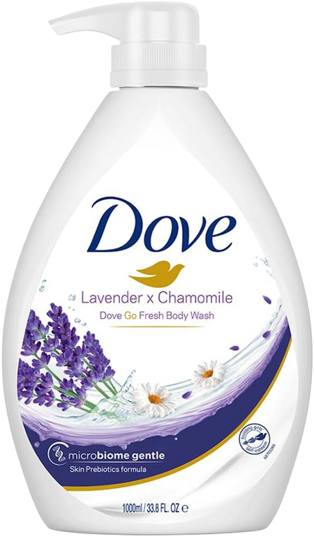 Dove Go Fresh Lavender & Chamomile Body Wash, 1000ml