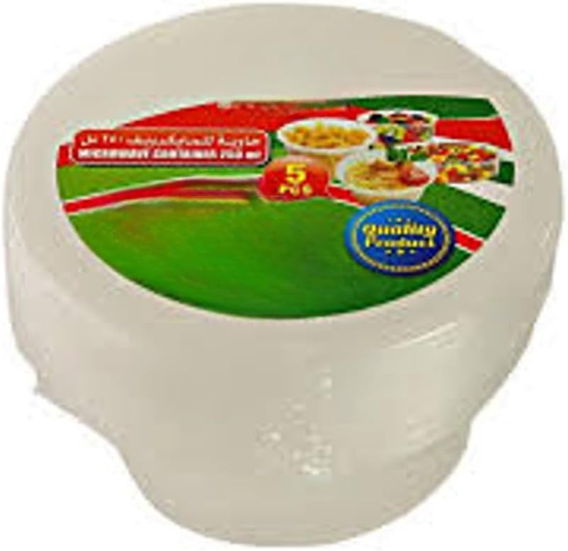 Fijipack Micro Wave Container, 250cc, 5 Pieces