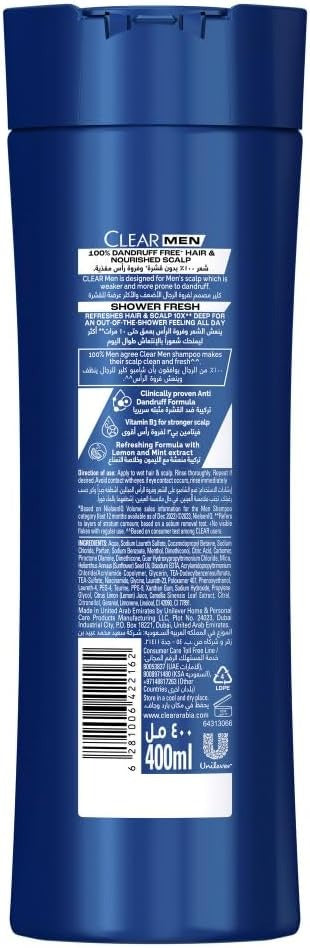 Clear Men Style Express 2in1 Anti-Dandruff Shampoo & Conditioner, 400ml