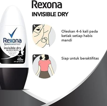 Rexona Invisible Dry + Fresh 72 Hours Deodorant, 45ml