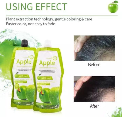 Apple No Ammonia Black Hair Dye Cream, 500ml