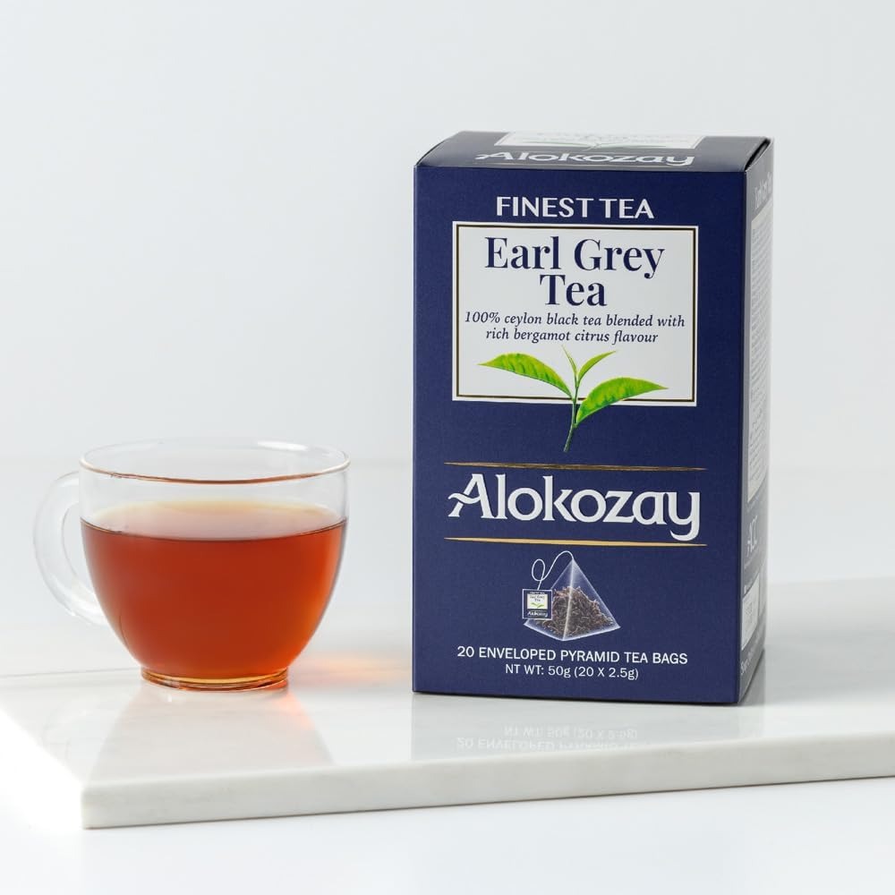 Alokozay Earl Grey Pyramid Tea Bag, 20 Pieces, 50g