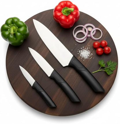 3 Pcs Stainless Steel Knife Set Sharp Blades&nbsp; Kitchen Knifes for Precision Cutting and Chopping&nbsp;