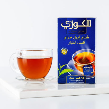 Alokozay Earl Grey Tea - 25 Tea Bags in Individual Foil Wrapped Envelopes