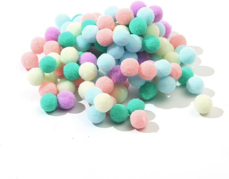 S.B.T Craft Item Pom Poms, 60 Pieces