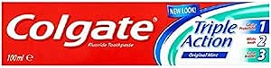 Colgate Triple Action Fluoride Toothpaste with Original Mint Flavor, 100ml
