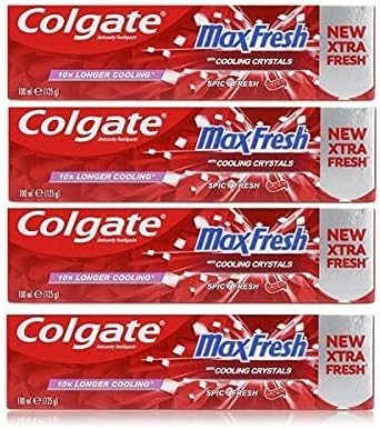 Colgate Max Fresh Toothpaste Spicy Fresh Flavor with Cooling Crystals, 100ml