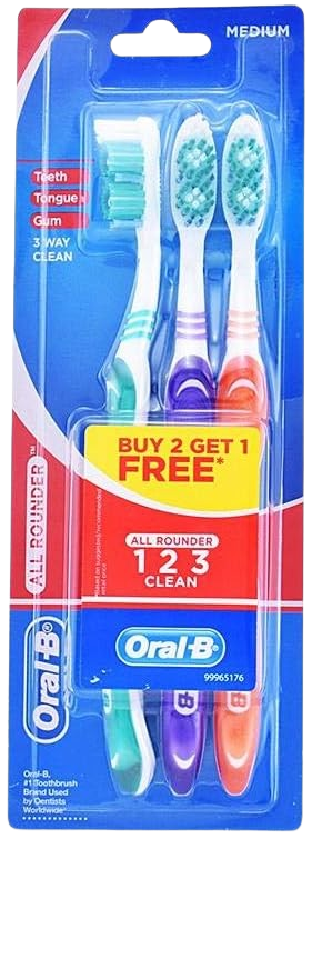 ORAL B TOOTHBRUSH 3Pcs