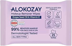 Alokozay ll Dermatologist Tested Cleansing Wipes, 25 Wipes