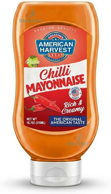 American Harvest Chilli Mayonnaise Top Down Squeezy Bottle 315 ml