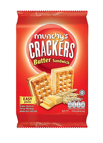 Munchy's Butter Sandwich Crackers, 270g