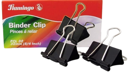 Flamingo Rose Gold Binder Clip 24P-FB41MM, 24 Pieces