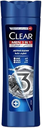 CLEAR MEN 3in1 ACTIVE CLEAN SHAMPOO 200ml