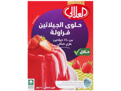 Al Alali Gelatin Dessert Strawberry Flavor, 85g