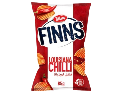 Tiffany Finns Crinkled Potato Chips Chili, 85g
