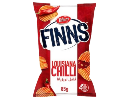 Tiffany Finns Crinkled Potato Chips Chili, 85g