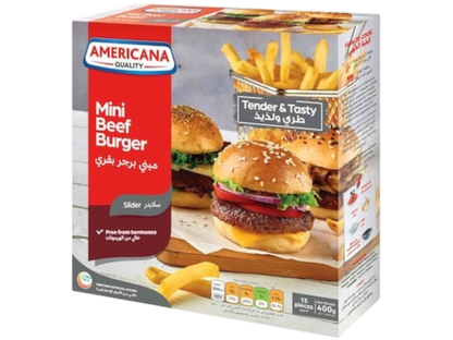 Americana Mini Beef Burger Slider 400 g
