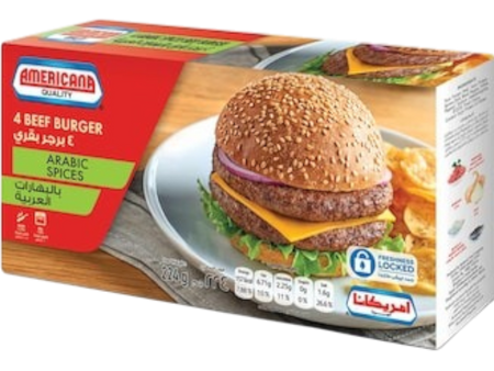 Americana 4-Pc Beef Hamburger 224 g