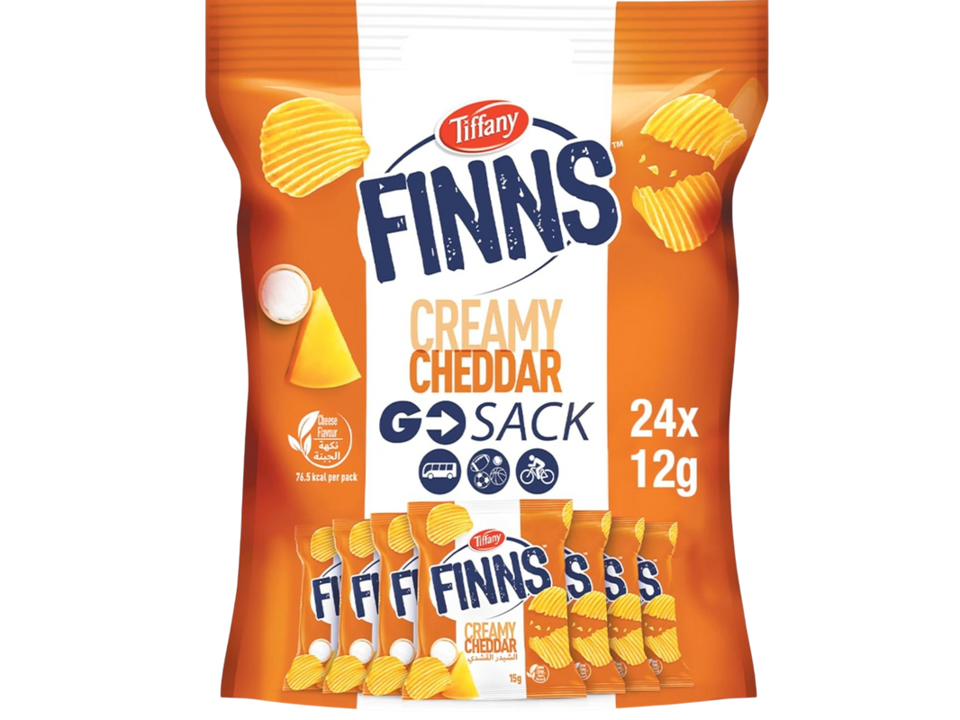 Tiffany Finns Scorchin' Hot Potato Chips Bag, 24x12g